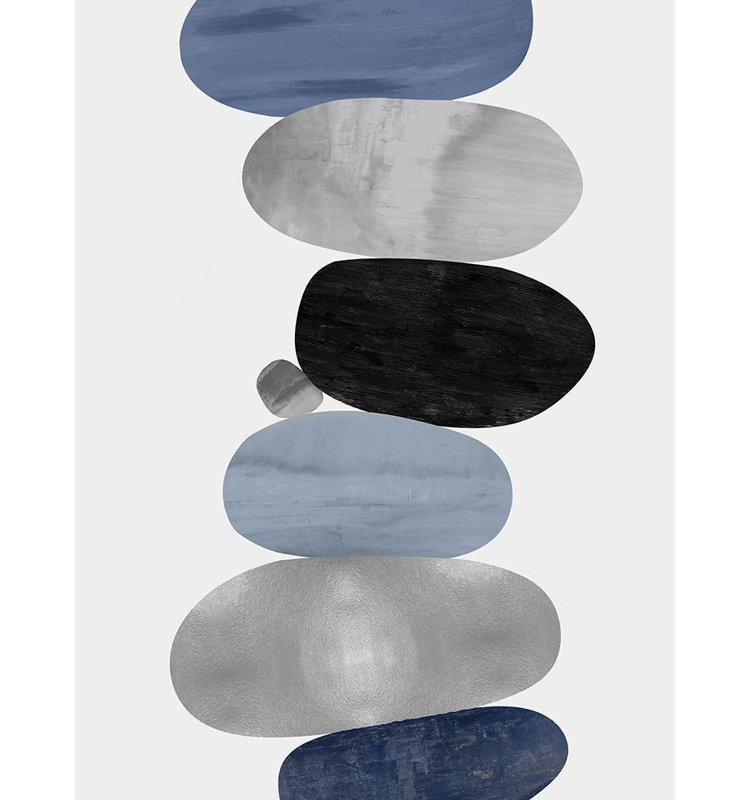 Art sur toile tendue par Orren Ellis Thompson, Justin Gallery, Emerge Blue I, H 47 po x l 36 po