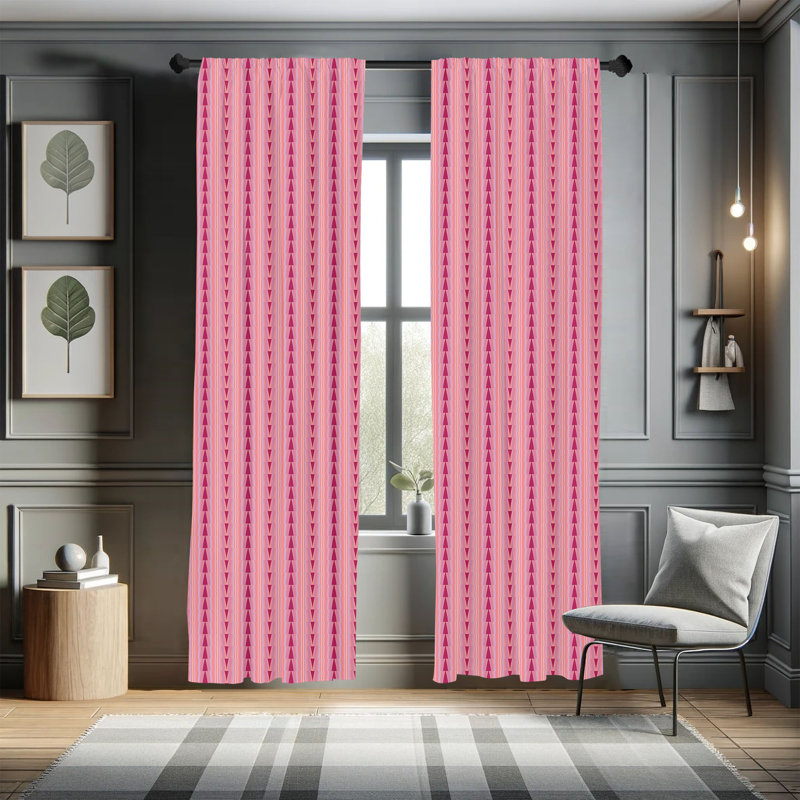 Panneaux de rideaux semi-transparents avec passe-tringle, 28 po x 95 po