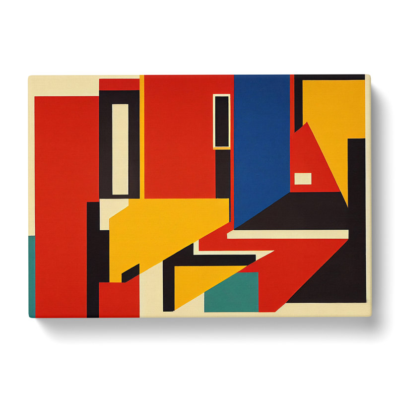 Bauhaus Vol.1 Abstract - Wrapped Canvas, 35cm H x 50cm W x 3cm D