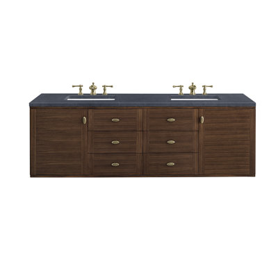 Amberly 60" Double Bathroom Vanity Set