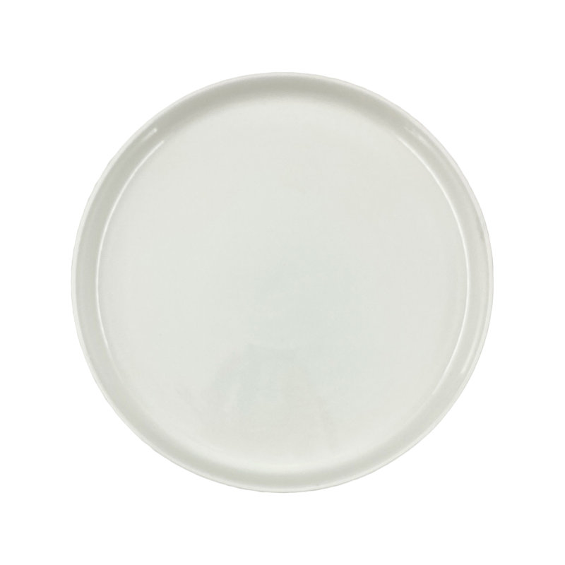 Assiette plate en grès Canvas Home, Blanc