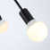 5-Light 34" 5 Arm Interlocking Arms Semi Flush Ceiling Light Pull Cord Lamp