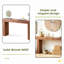 Console en bois massif 63 "