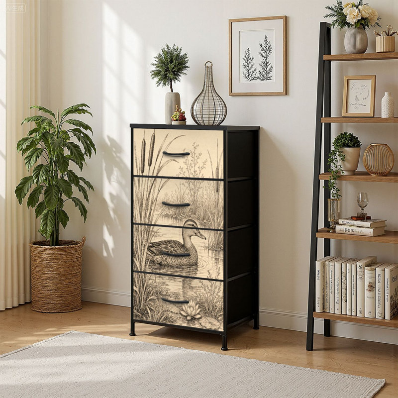 Commode de rangement verticale 4 tiroirs