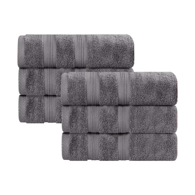 Ensemble de serviettes 100% coton Superior Smart Dry Zero Twist , Gris