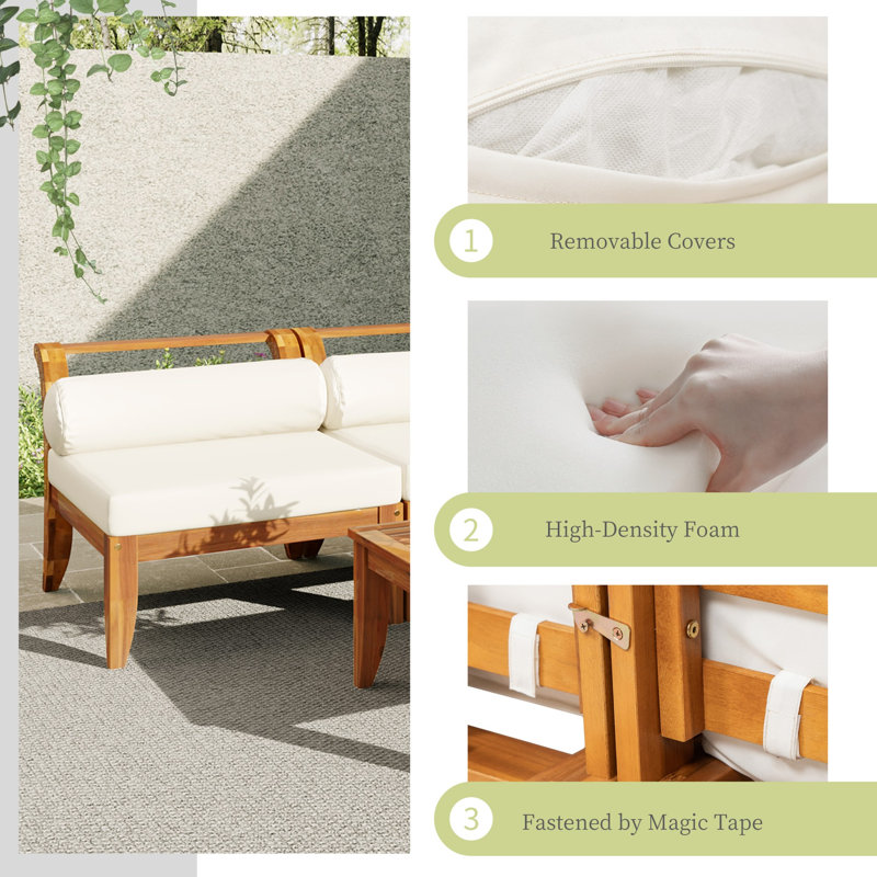 Outdoor Dining Set,Patio Sofa Set,Outdoor Modular Sectional Garden Furniture Set L-Shaped Conversation Set
