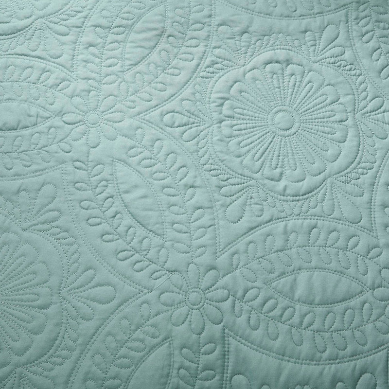 Housse de lit de jour réversible 6 pièces en bleu, simple, motif à médaillon, avec housse, 3 taies décoratives et coussin décoratif 6, ajustement pour matelas simple, chute de 15 pouces