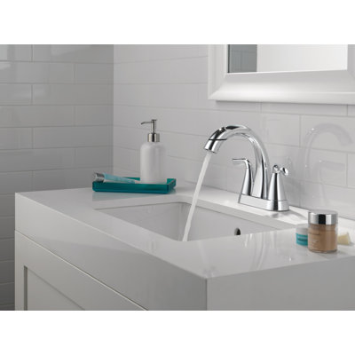 Robinet de salle de bain central rétractable Arvo, robinet de salle de bain chromé, robinet de salle de bain avec douchette extractible, robinet de salle de bain 3 trous, chrome