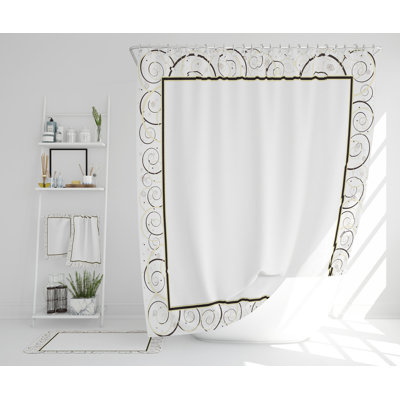 Nazly Polyester Shower Curtain Set