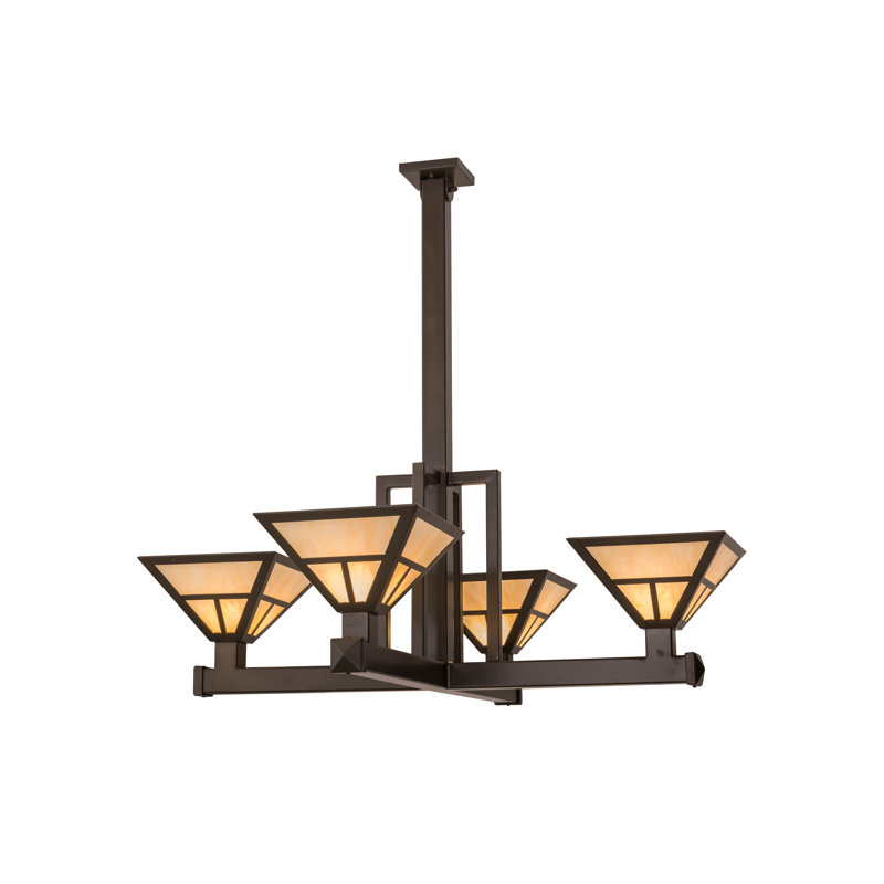 Kidsgrove 4 - Light Chandelier, 42" H x 12" W x 12" D