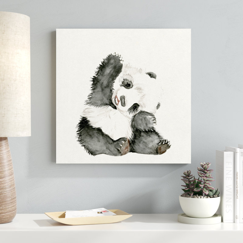 Bébé panda I, H 20 po x l 20 po x P 1,25 po