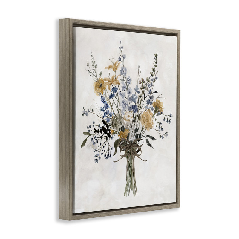 Cadre flottant Delicate Botanicals Bushel, design par Carol Robinson, Montalcino orme flottant encadré, H 31 po x l 25 po