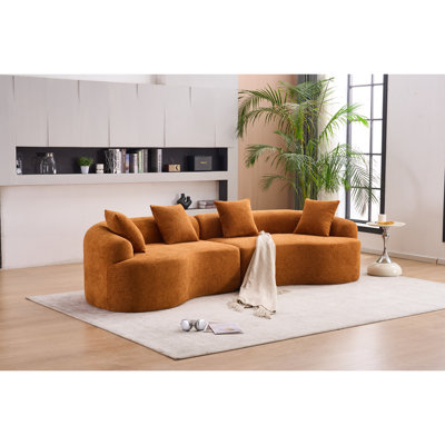 Salon de luxe orange - Mousse de construction exotique pour un confort unique