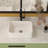 16"X12" White Ceramic Rectangular Vessel Bathroom Sink-124471312