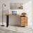 Finneytown Solid Wood Top Metal Base Writing Desk-1971398664