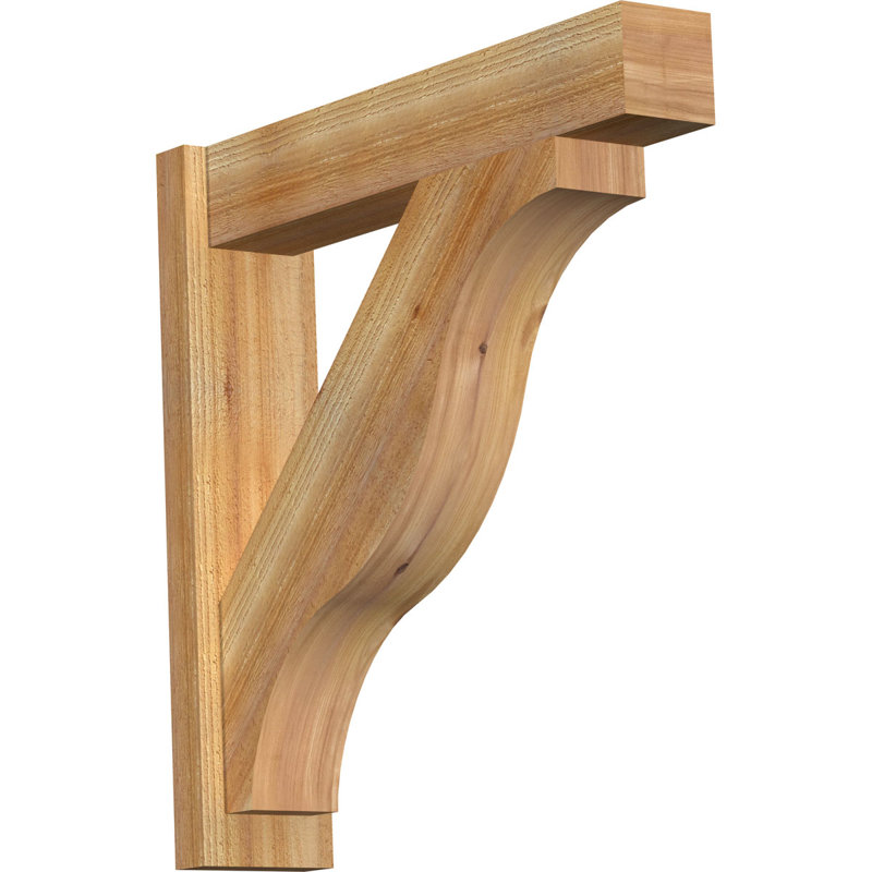 L 6 po x P 28 po x H 28 po Funston Block Rough Sayer Perspector, cèdre rouge de l'Ouest, P 28 po x H 28 po