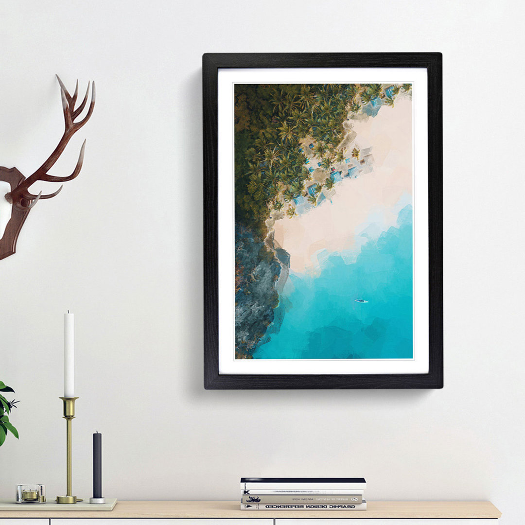 El Nido in the Philippines in Abstract - Picture Frame Graphic Art Print