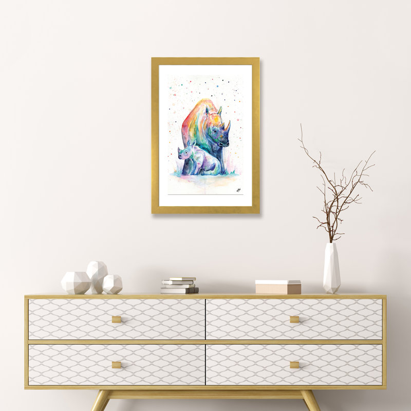 Abri sur toile, H 32 po x l 24 po x P 1 po, Papier encadré doré