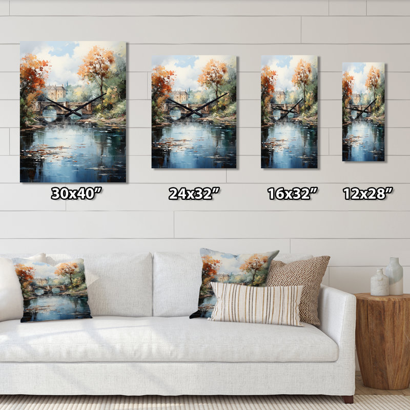 Horloge murale moderne avec paysage beige, Très grand