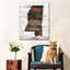 "Mississippi Home Map On Canvas", art textuel-1940987741