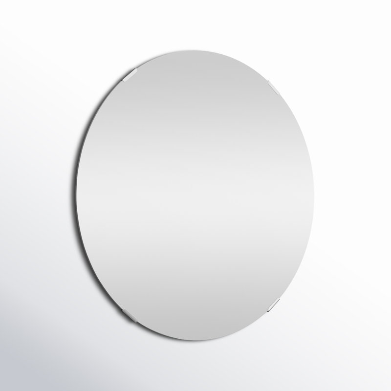 Samonie Round Wall Mirror, 30" x 30"