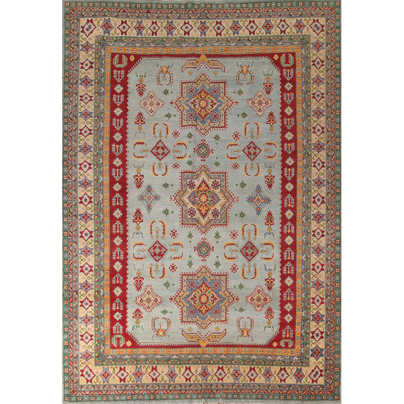 Geometric Kazak Oriental Area Rug 10x13