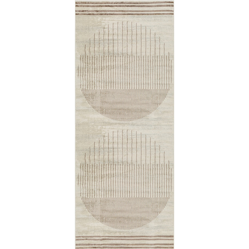 Reagyn Geometric Machine Woven Area Rug, Runner 80 x 220 cm