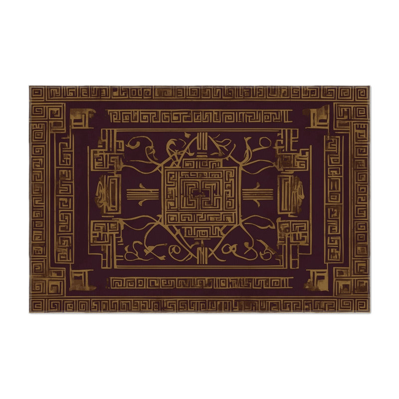 Golden Fable Indoor And Outdoor Area Rug, Rectangle 1'6" x 2'6"