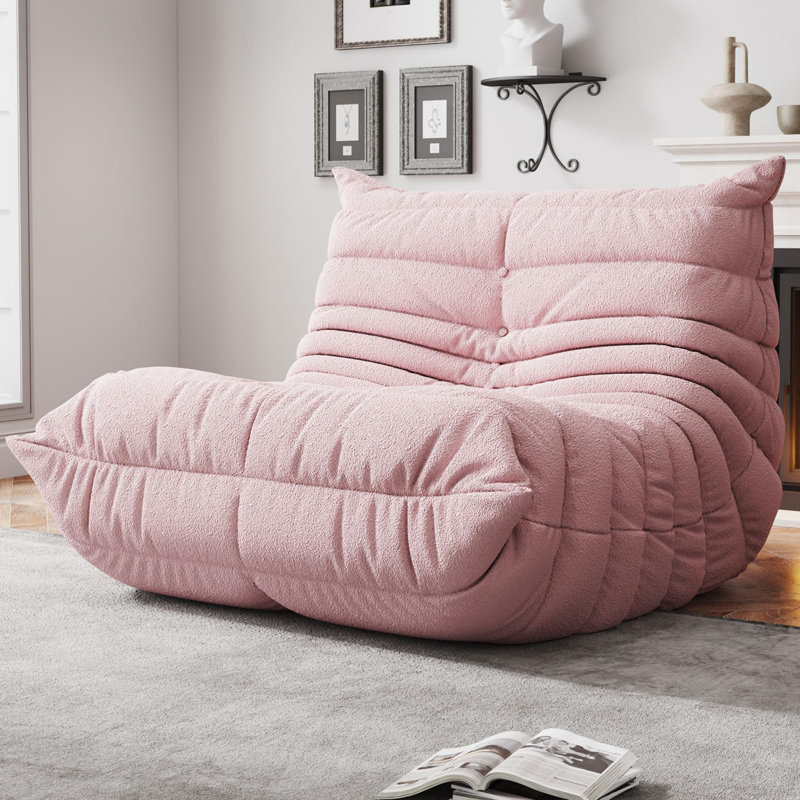 Canapé de fauteuil à billes de 38 po de largeur, sans assemblage, parfait pour la chambre à coucher, le bureau ou le salon