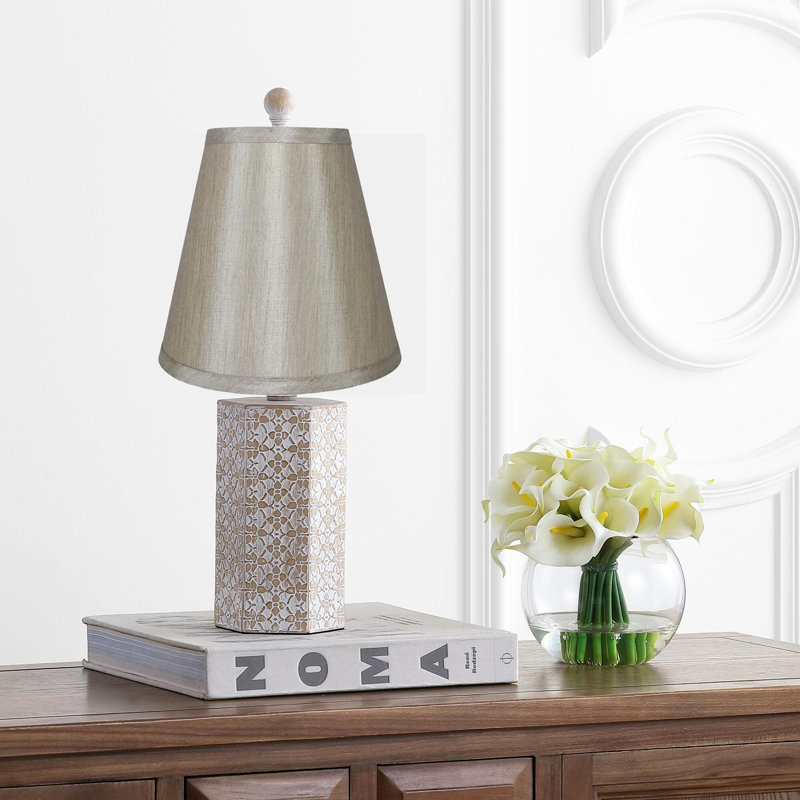 Abat-jour empire en soie / shantung H 8,5 po x l 9 po (araignée), Bleu marine