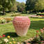 Tabouret à fruits Strawberry, tabouret surdimensionné en résine de 13,4 po, table d'appoint, décorations d'intérieur pour jardin, mobilier d'extérieur polyvalent