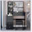 37-Inch Middle Size Vanity Table With Cushioned Stool, Extra Large Sliding Mirror, Multi-Layer Storage, And Fashionable Design For Modern Bedrooms-629262294