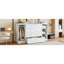Lit simple blanc avec rangement et tablettes de chevet - structure stable de taille option garde-robe et design fonctionnel