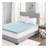 3-Inch Gel Memory Foam Mattress Topper with Cooling Cover, White, Twin Size