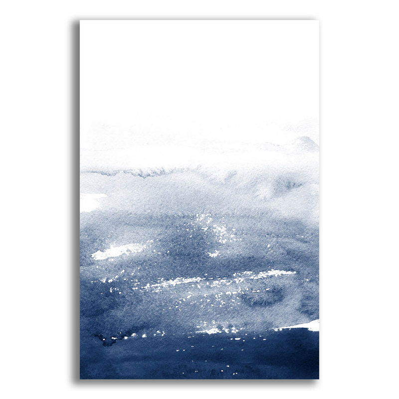 «The Deep Blue» par Brandon Wong, art mural en verre acrylique, H 24 po x l 16 po x P 0,2 po