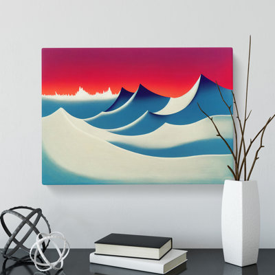 Angelical Mountain Abstract - Wrapped Canvas