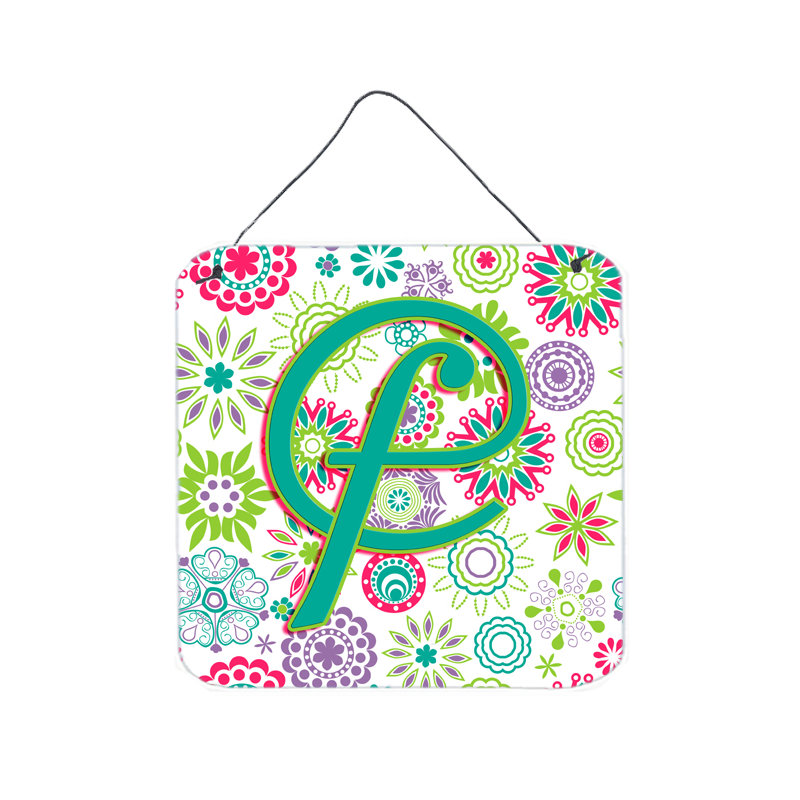 « fleurs initial » par denny knight, impression sur plaque, F