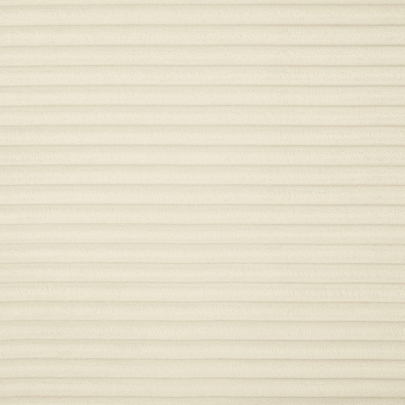 Fauteuil Carmean, Tissu en velours côtelé crème