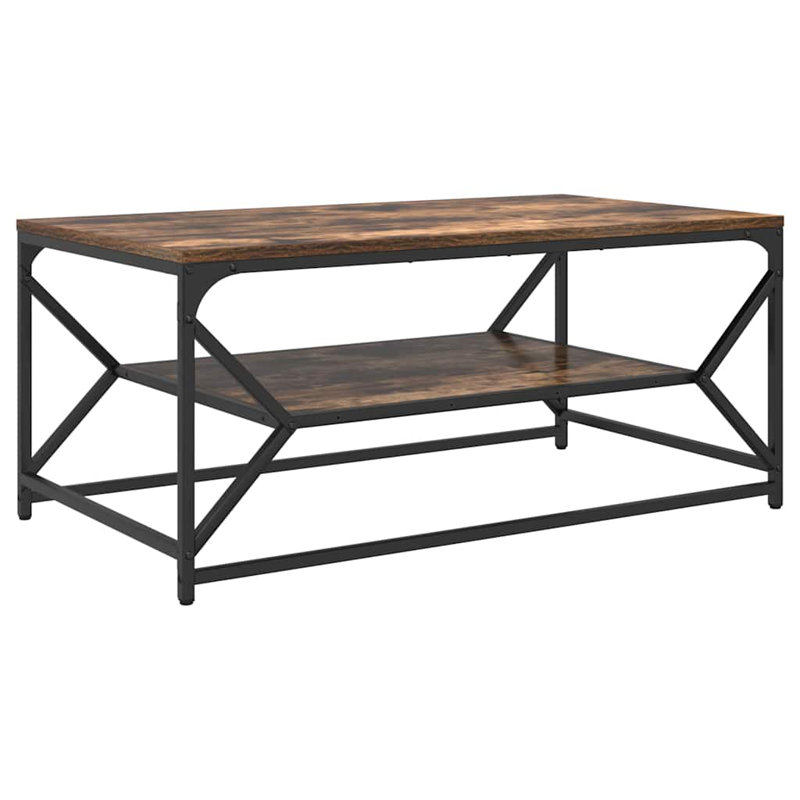 Coffee Table with Storage, Dark Brown