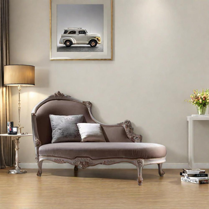 Chaise d'art sculptée à la main, Orienté à gauche (vu de face)