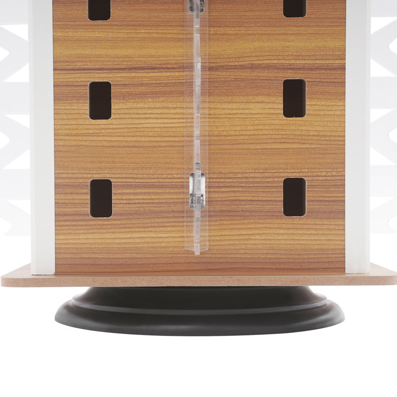 Support de rangement pour lunettes 360 °, Bois intense