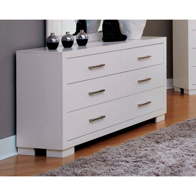 Commode double 6 tiroirs Fareid