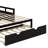 Twin Wooden Daybed With Trundle,Extending Daybed With Trundle-1874142375