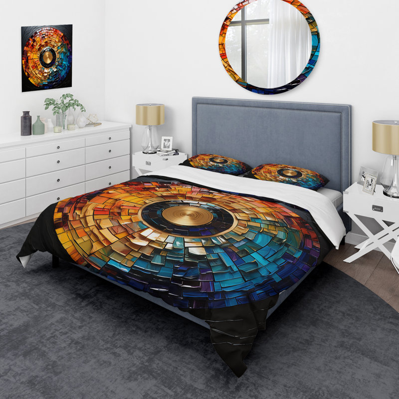 Ensemble de housse de couette Colorful Vinyle, Housse de couette très grand et 2 très grandes t