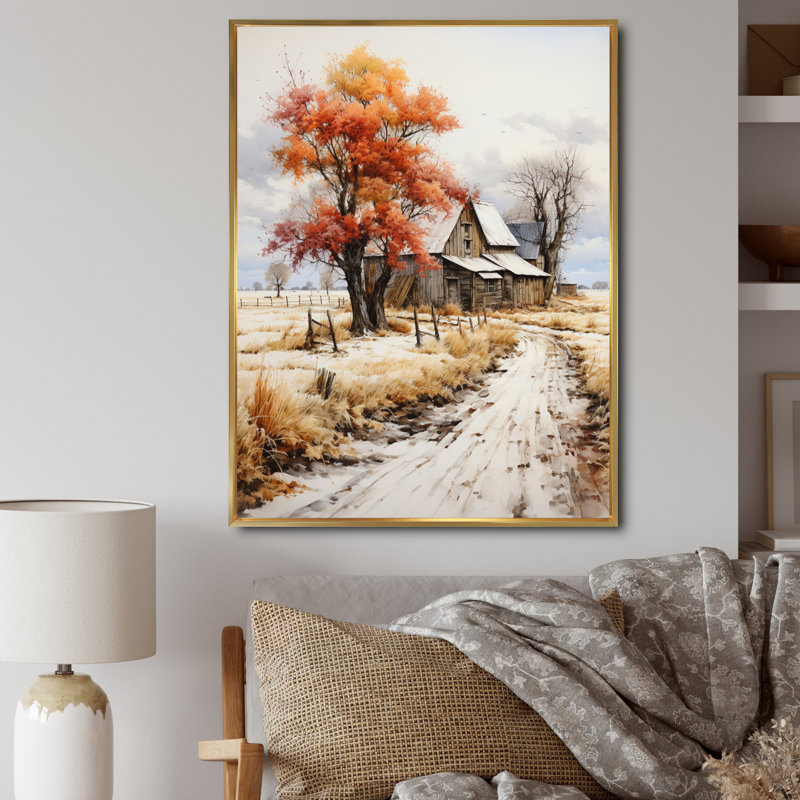 Vano Farmhouse Seasons II, Or, H 32 po x l 16 po x P 1 po