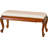 Polyester Blend Upholstered Bench