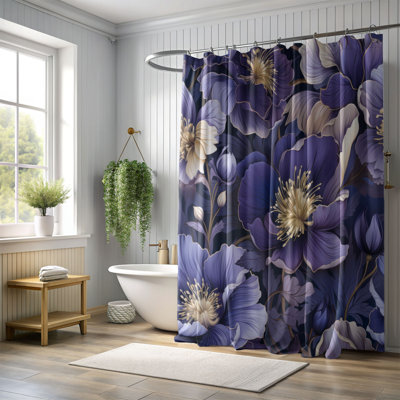 Rideau de douche Violet Gleam - Premium