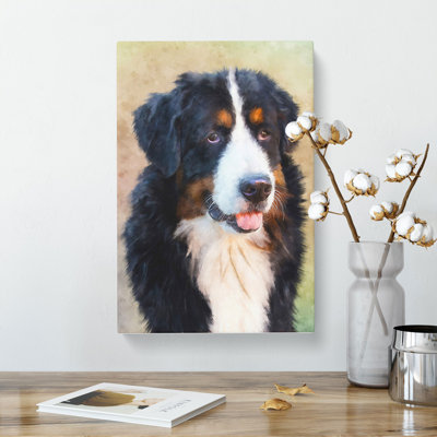Bermese Mountain Dog - Wrapped Canvas