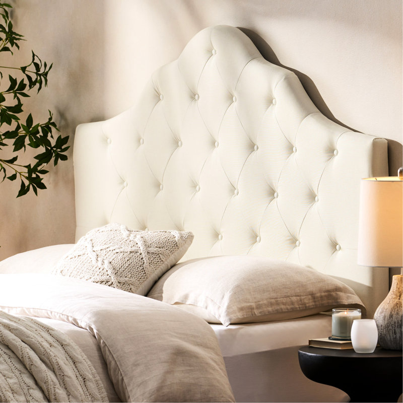 Tête de lit double + grand - Tissu recouvert de mousse douce pour la chambre à coucher et la taille, installation facile pré-percée