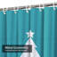 Rideau de douche transparent transparent, rideaux de douche pour la salle de bain avec 12 crochets-1277263264